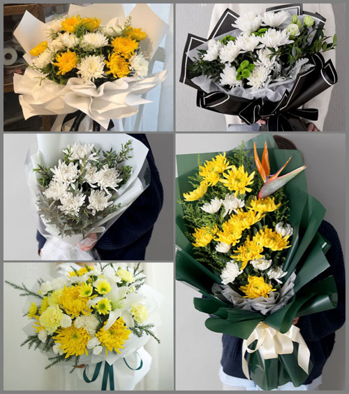 广东江门市新会区崖门镇白事花束代送